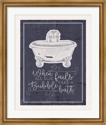 Framed Bubble Bath Print