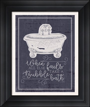 Framed Bubble Bath Print