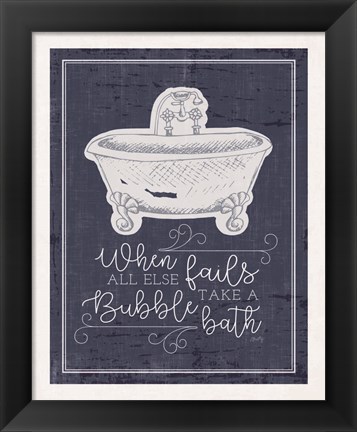 Framed Bubble Bath Print