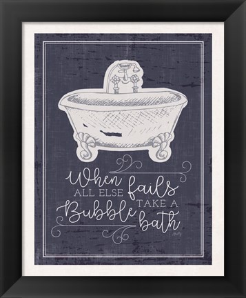 Framed Bubble Bath Print