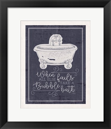 Framed Bubble Bath Print