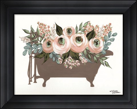 Framed Bathed in Flowers Print