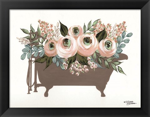 Framed Bathed in Flowers Print