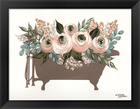 Framed Bathed in Flowers Print