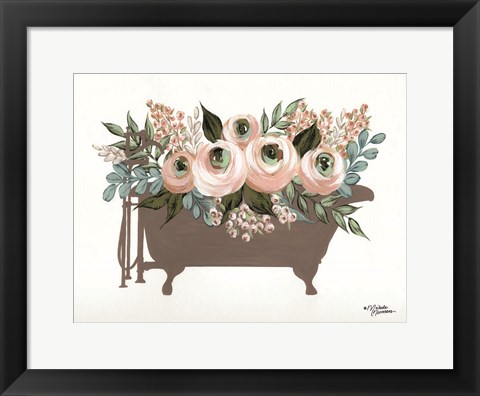 Framed Bathed in Flowers Print