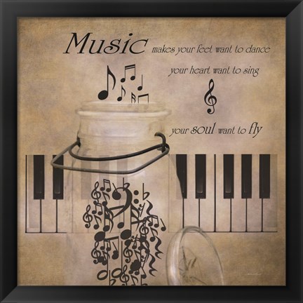 Framed Music Print