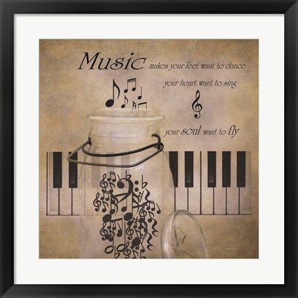 Framed Music Print