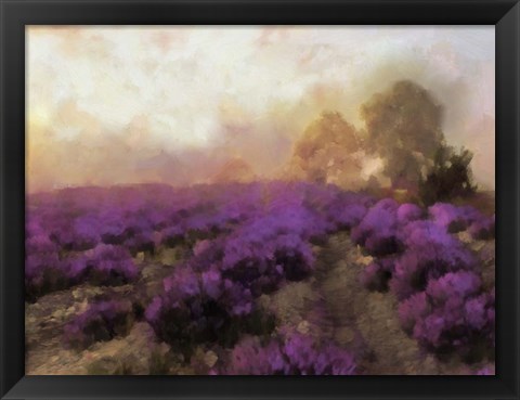 Framed Purple Countryside I Print