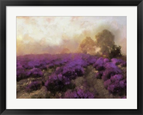 Framed Purple Countryside I Print