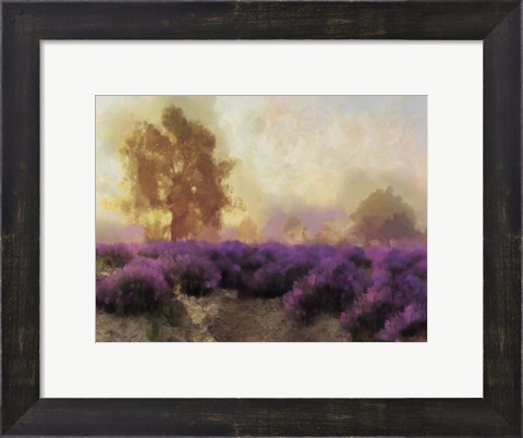 Framed Purple Countryside II Print