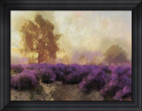 Framed Purple Countryside II Print