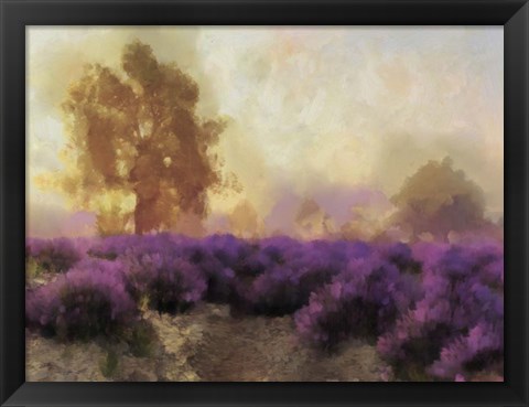 Framed Purple Countryside II Print