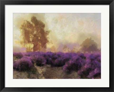 Framed Purple Countryside II Print