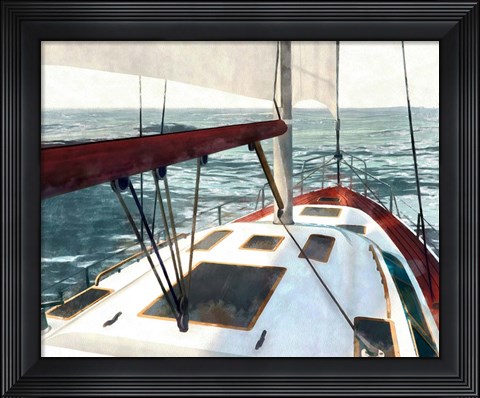 Framed Sailing the Seas I Print