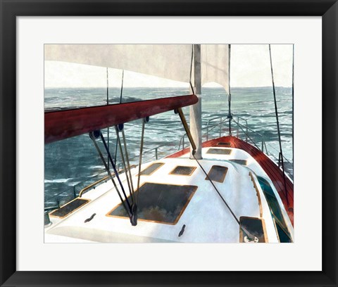 Framed Sailing the Seas I Print