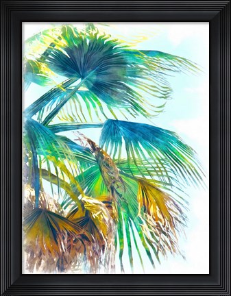 Framed Tropical Glow I Print