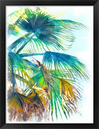Framed Tropical Glow I Print