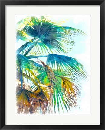 Framed Tropical Glow I Print