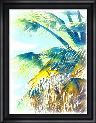 Framed Tropical Glow II Print