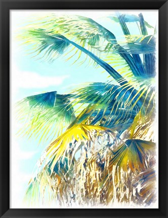 Framed Tropical Glow II Print