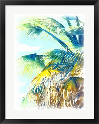 Framed Tropical Glow II Print