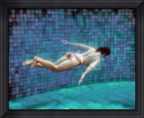 Framed Swimming Under I Print