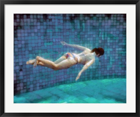 Framed Swimming Under I Print