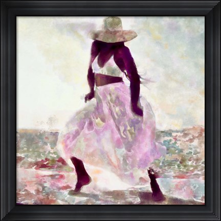 Framed Her Colorful Dance II Print