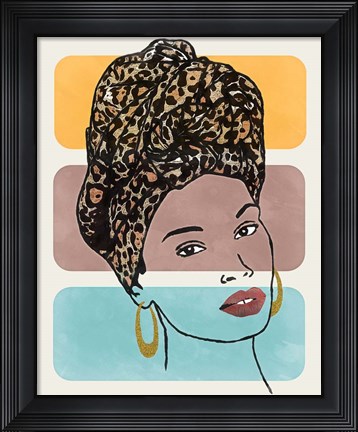 Framed Head Wrap I Print