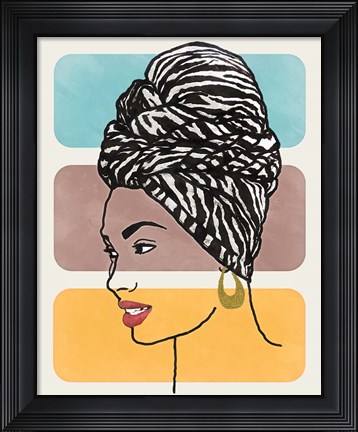 Framed Head Wrap II Print