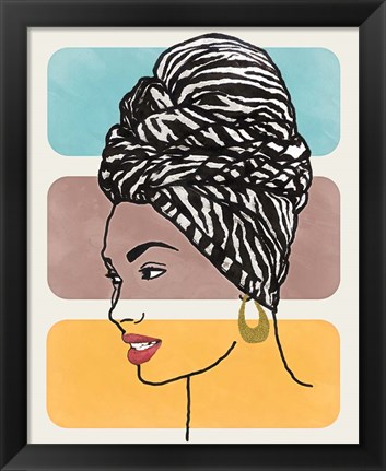 Framed Head Wrap II Print