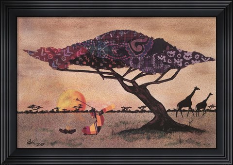 Framed Plains of Africa Print