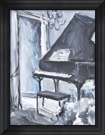 Framed Piano Blues I Print