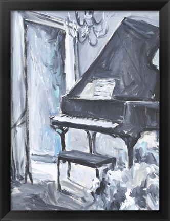 Framed Piano Blues I Print