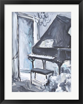 Framed Piano Blues I Print