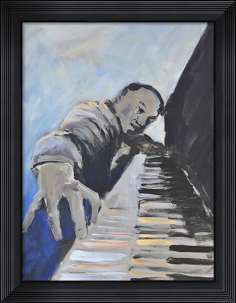 Framed Listen to the Music II Print