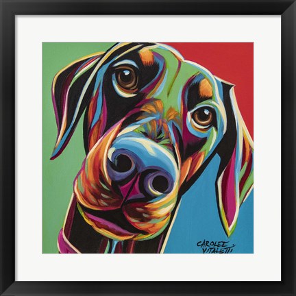 Framed Chroma Dogs I Print