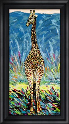 Framed Regal Giraffe II Print