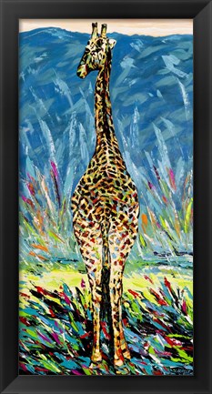 Framed Regal Giraffe II Print