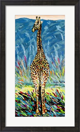 Framed Regal Giraffe II Print