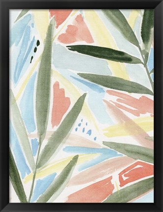 Framed Tropical Impression II Print