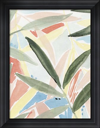 Framed Tropical Impression III Print