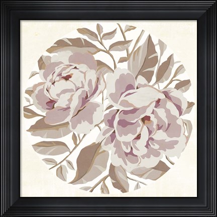 Framed Eye of Peony I Print