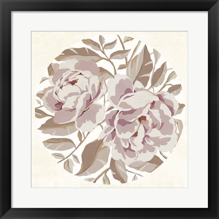 Framed Eye of Peony I Print