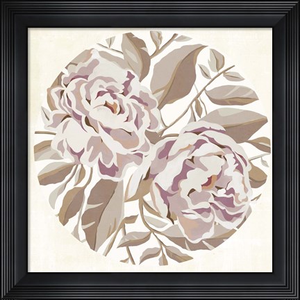 Framed Eye of Peony II Print