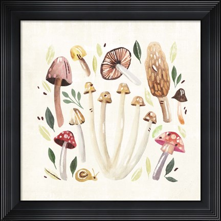 Framed Fungi Field Trip II Print