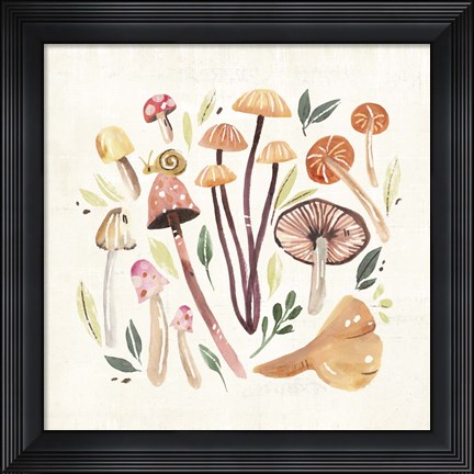 Framed Fungi Field Trip III Print