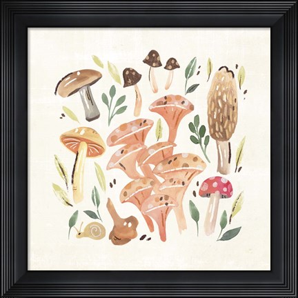 Framed Fungi Field Trip IV Print