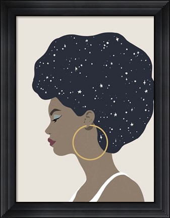 Framed Heavenly Hair I Print