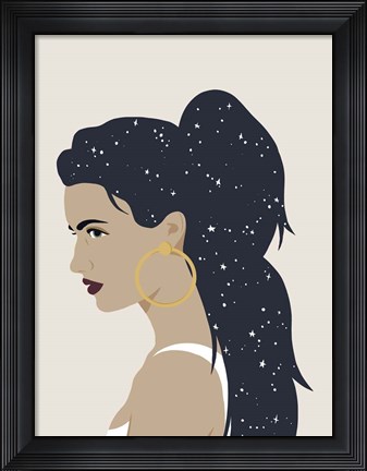 Framed Heavenly Hair III Print